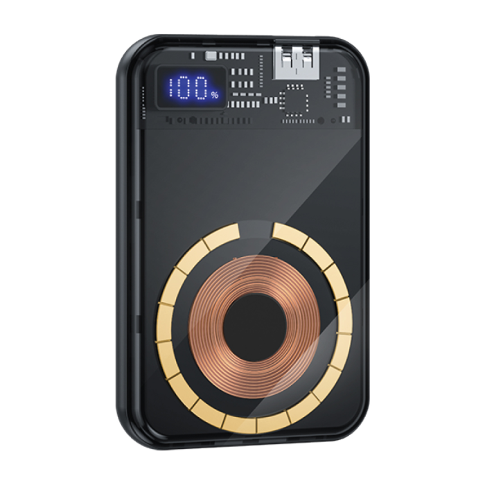 Dexim S5 10.000Mah, Şeffaf Magsafe Dijital Göstergeli PB