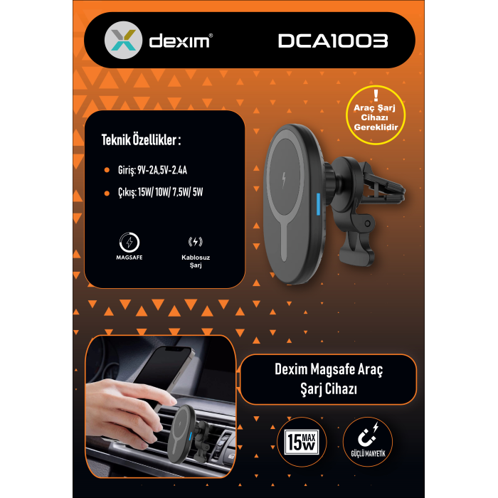 Dexim Magsafe Araç Şarjı