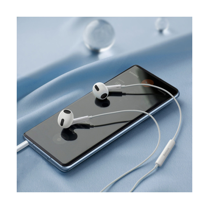 Baseus Encok H17 3.5Mm Kablolu Kulaklık - Beyaz