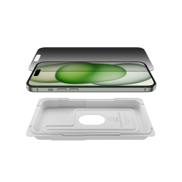 Belkin GLASS,EZ TRAY,15 PLUS/14 PRO MAX,TG PRIVACY AM