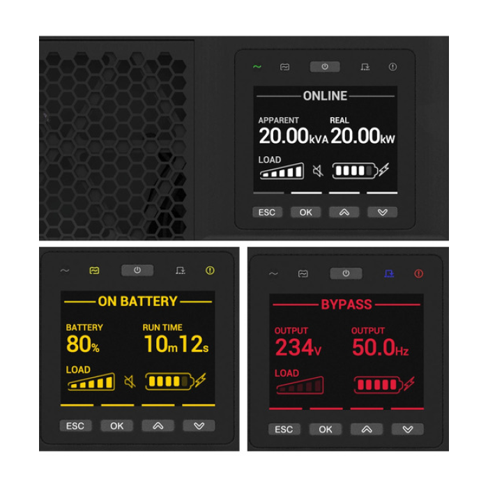 APC Smart-UPS On-Line 15Kva Rack/Tower 230V/380V...415V Hard Wire 5-Wire(3P+N+E)+3-Wire(1P+N+E) Network Card W/O Rail Kit