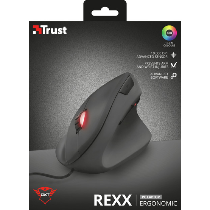 Trust 22991 GXT144 Rexx Ergonomik Gaming Mouse - Siyah
