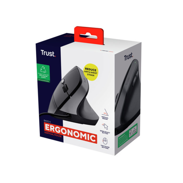 Trust Bayo II Ergonomik Mouse Siyah