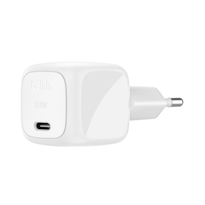 Belkin WCA008 Şarj Cihazı USB-C 30W PD & PPS Teknolojili - Beyaz