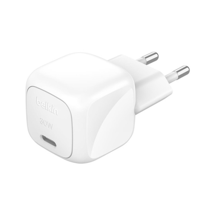 Belkin WCA008 Şarj Cihazı USB-C 30W PD & PPS Teknolojili - Beyaz