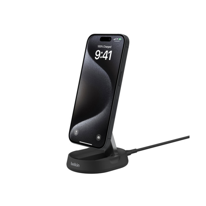 Belkin WIA008 Boostcharge Pro Katlanabilir Manyetik Qi2 15W Şarj Standı - Siyah