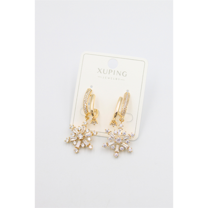 Kar Tanesi Küpe - Altın