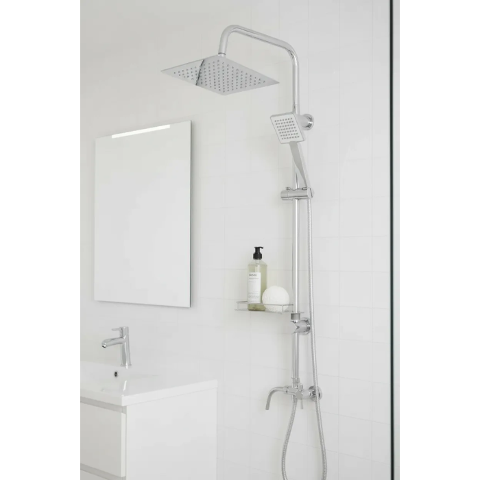 Dubai Yeni Nesil Yağmurlama Etkili Krom Duş Robotu Seti - Fonksiyonel Tepe Duş Takımı ( Lisinya )