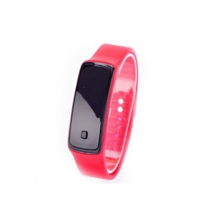 Siyah Ekranlı Led Kol Saati (Kırmızı) - Lisinya