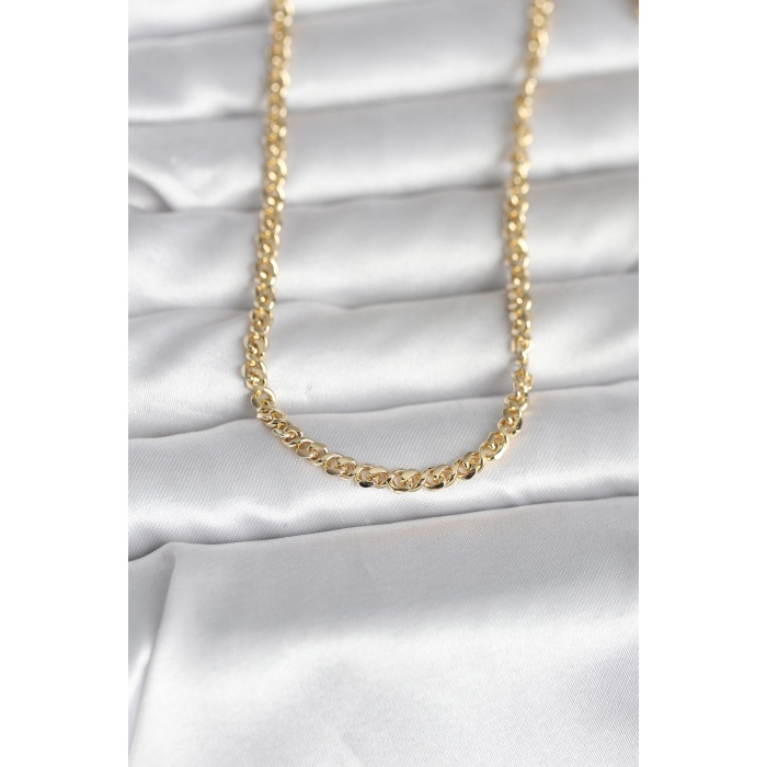 CM 14K Gold Renk Zincir Model 60 cm Kadın Kolye - Lisinya