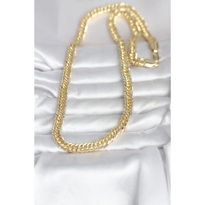 CM 14K Gold Renk Kalın Zincir Model 60 cm Kadın Kolye - Lisinya