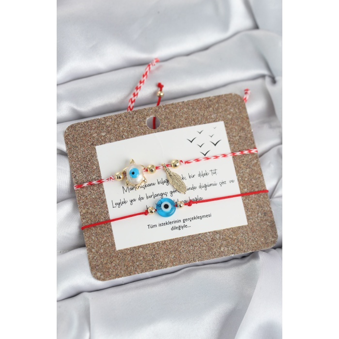 Marteniçka Bileklik 2li Caretta Caretta ve Nazarlı Model - Lisinya