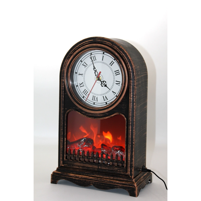 Led Işıklı Saatli Şömine Aalk2501 - Lisinya