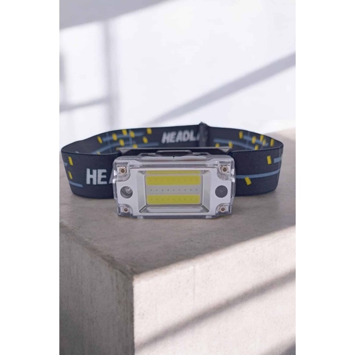 Şarjlı Kafa Feneri Suya Dayanıklı Ayarlanabilir Kamp Feneri - Lisinya