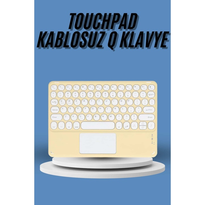 Touchpad Tüm Cihazlara Uyumlu Bluetooth Klavye Touchpad Slim Kablosuz Wifi Q Klavye - Lisinya