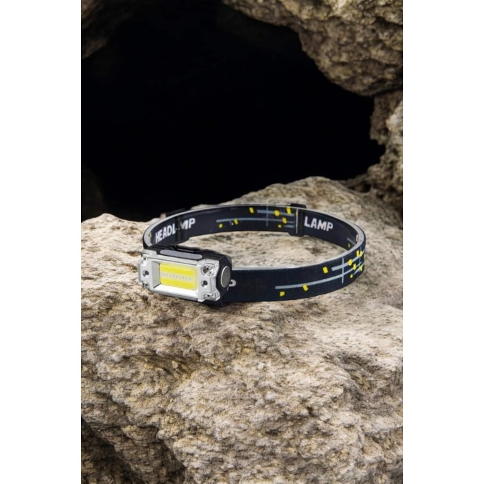 Kafa Lambası El Fenerli Kamp Lambası USB Şarjlı Esnek Lamba - Lisinya