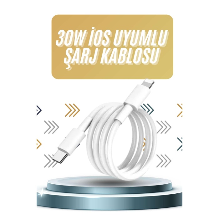 IOS Tüm Serilerle Uyumlu 30W Hızlı Şarj Aleti 11 12 13 14/Pro Max Mini Plus - Lisinya