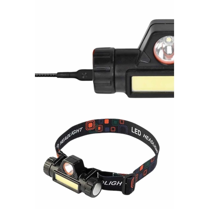 Kafa Lambası Çalışma Işığı Süper Parlak Mıknatıslı Lityum Lion Pilli - Lisinya