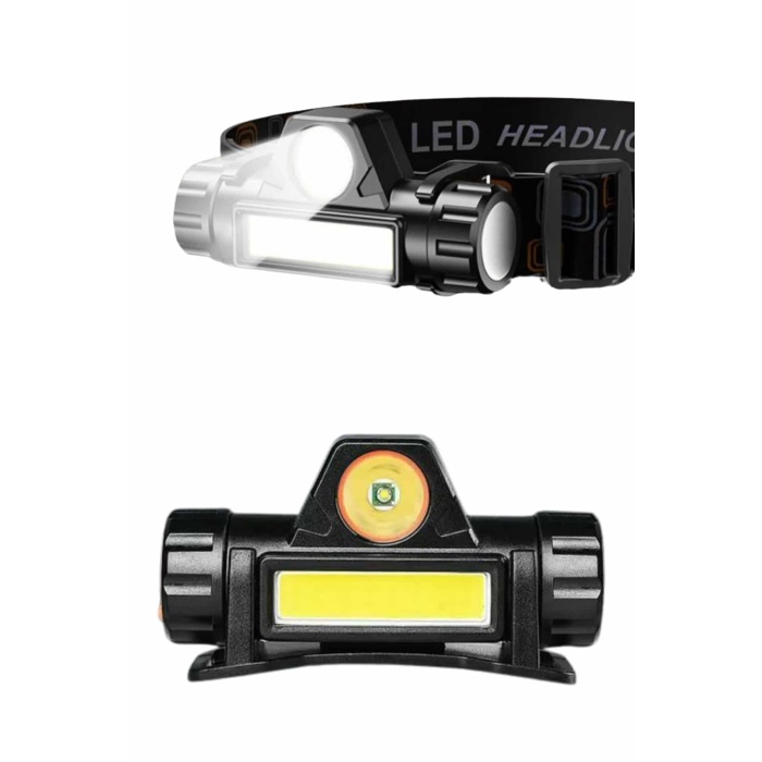 Kafa Lambası Çalışma Işığı Kafa Feneri Şarjlı Mıknatıslı Fenerli - Lisinya