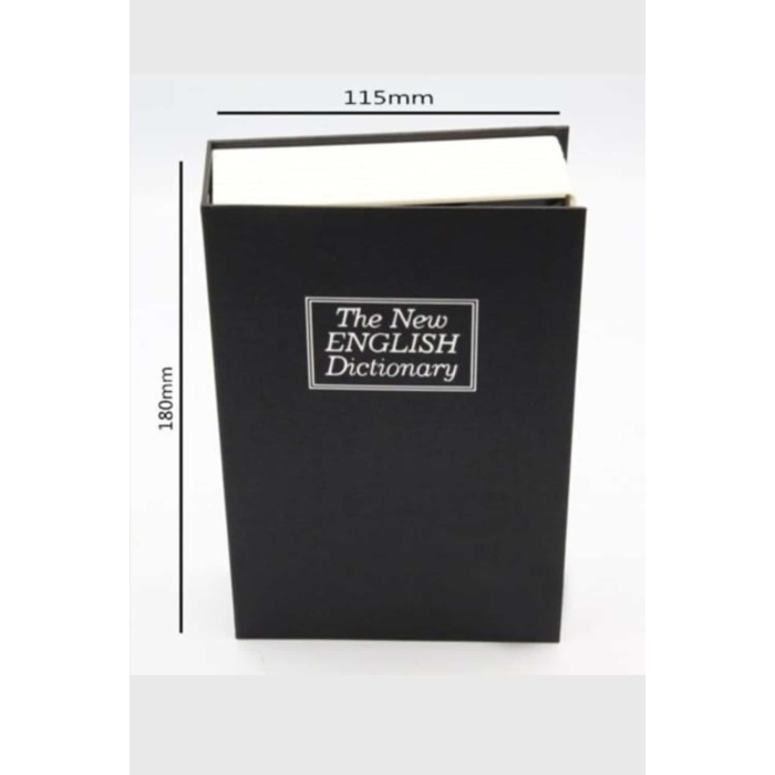 Kilitli Gizli Kasa Sözlük Kumbara Kitap Sözlük Görünümlü 18cm - Lisinya