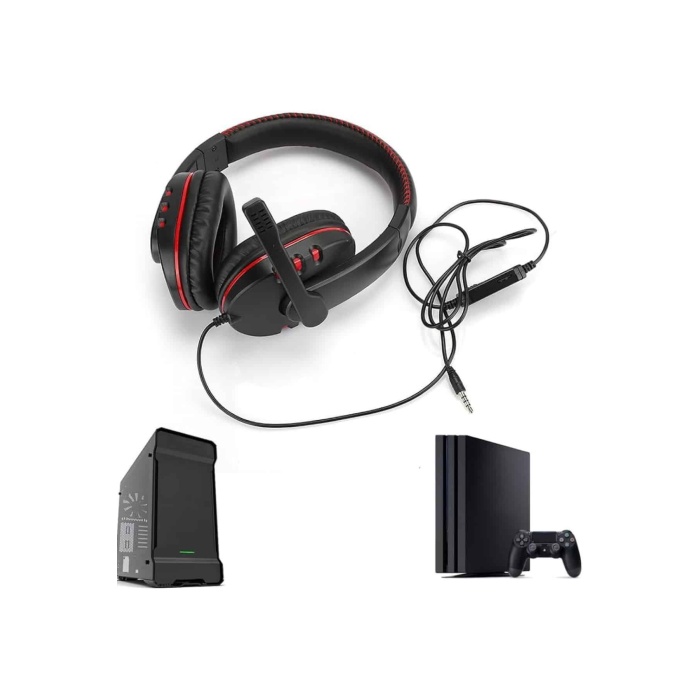 Mikrofonlu Gamer Kulaklık Oyuncu Kulaklığı Yüksek Ses Kaliteli Stereo Yumuşak Yastıklar - Lisinya