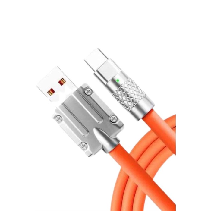 3 İn 1 Süper Hızlı Şarj Kablosu Android ve İOS Uyumlu Silikon Şarj Kablosu - Lisinya