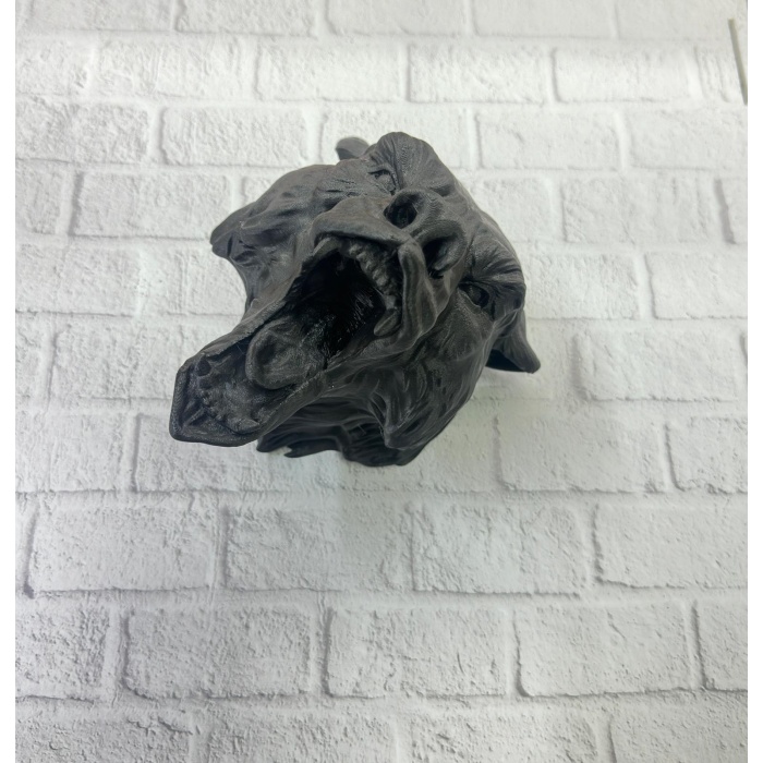 3D Siyah Ayı Başı Duvar Dekoru Modern Asılabilir Heykel 25x19 cm - Lisinya