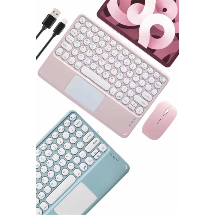 Profesyonel Wifi Q Klavye Bluetooth Klavye Touchpad 10.8 Inç - Lisinya