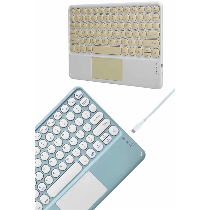 Bluetooth Touchpad Klavye Ultra İnce Taşınabilir Q Klavye - Lisinya