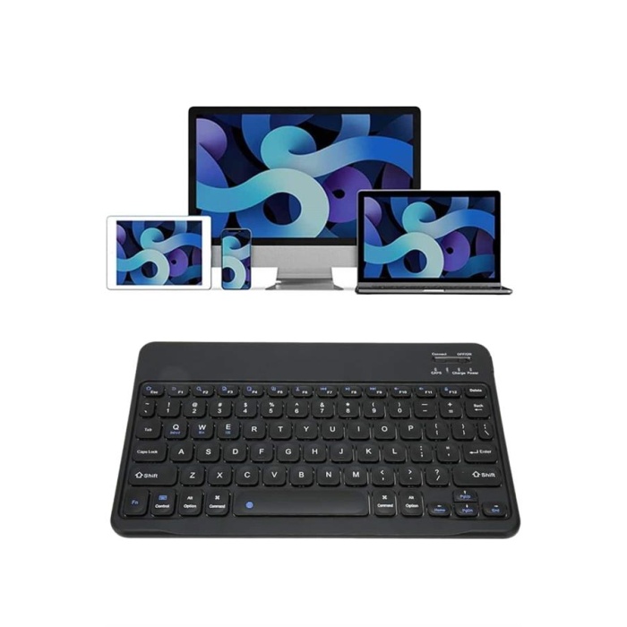 Bluetooth Şarj Edilebilir Mini Q Klavye Kablosuz Taşınabilir - Lisinya