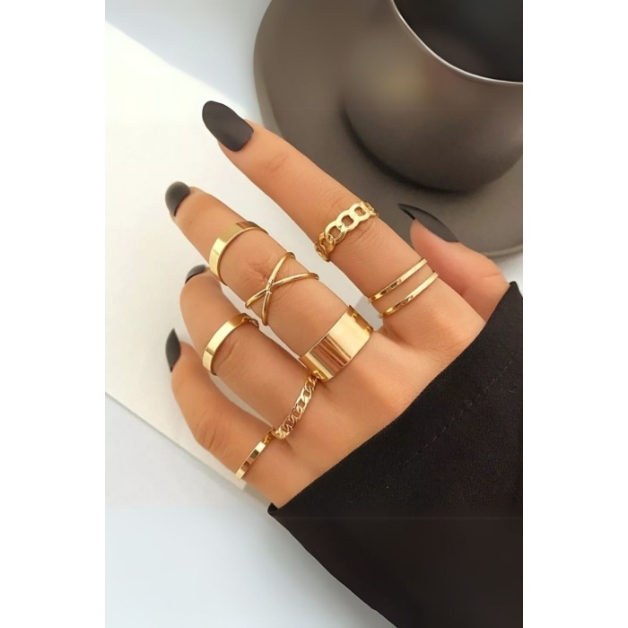 İncili Yan Toka Altın Renk 4lü