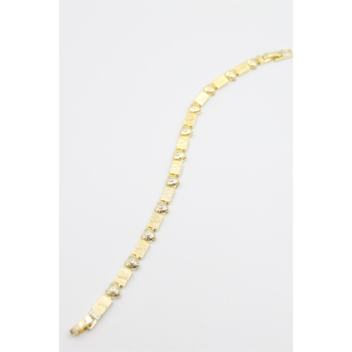 Taşlı Vip Bileklik - Altın