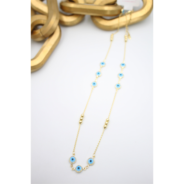 Xuping Nazar Kolye - 50 cm - Altın