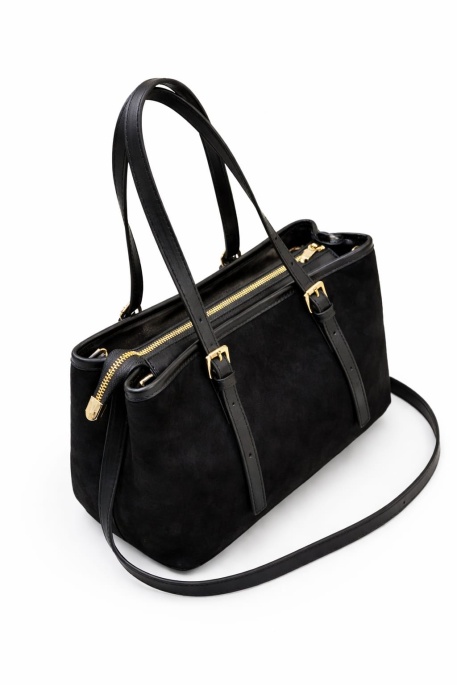 Milano Kadın Hakiki Deri Süet Günlük Omuz Çantası