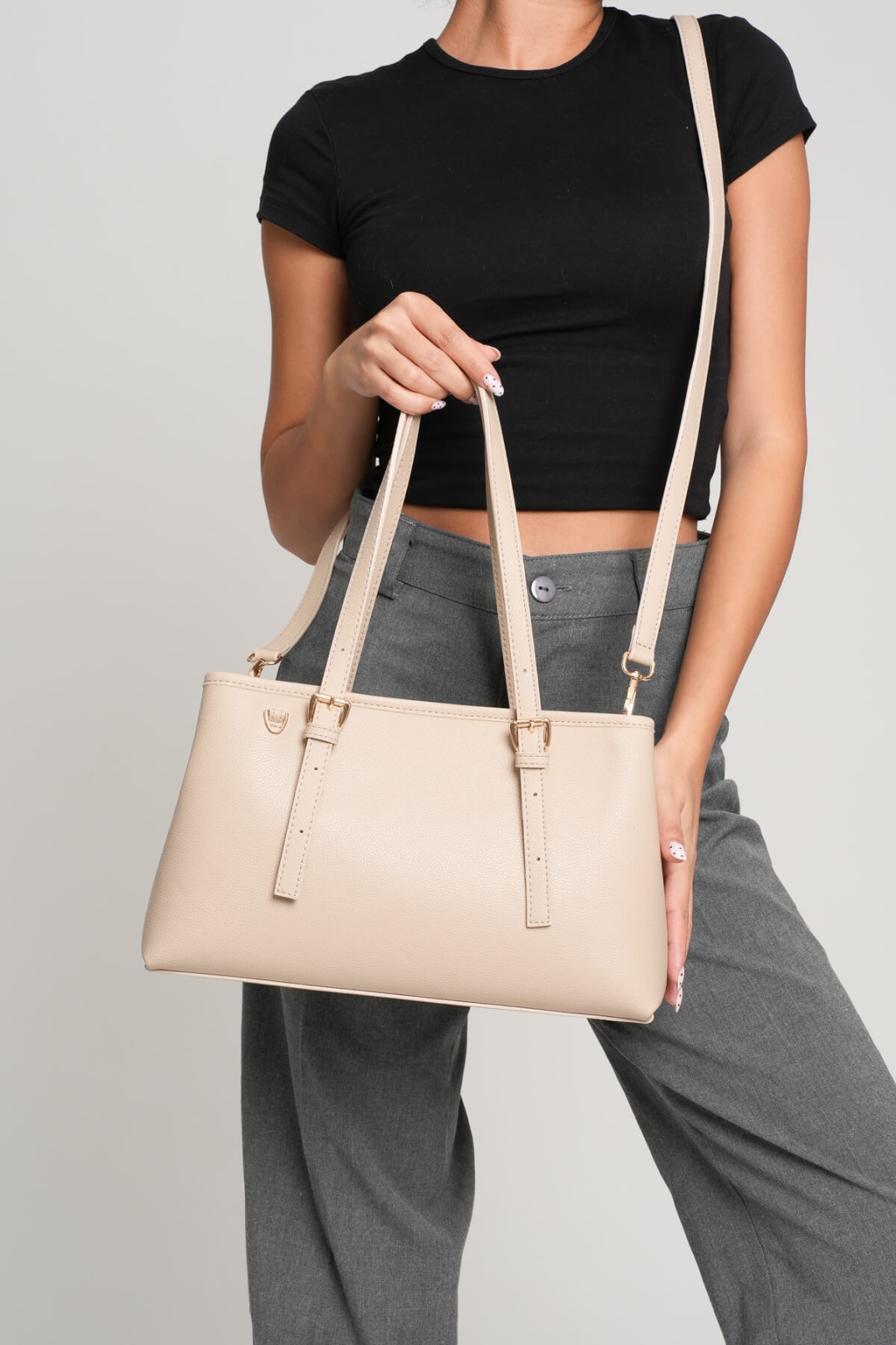 Laura Kadın Günlük Krem Çanta