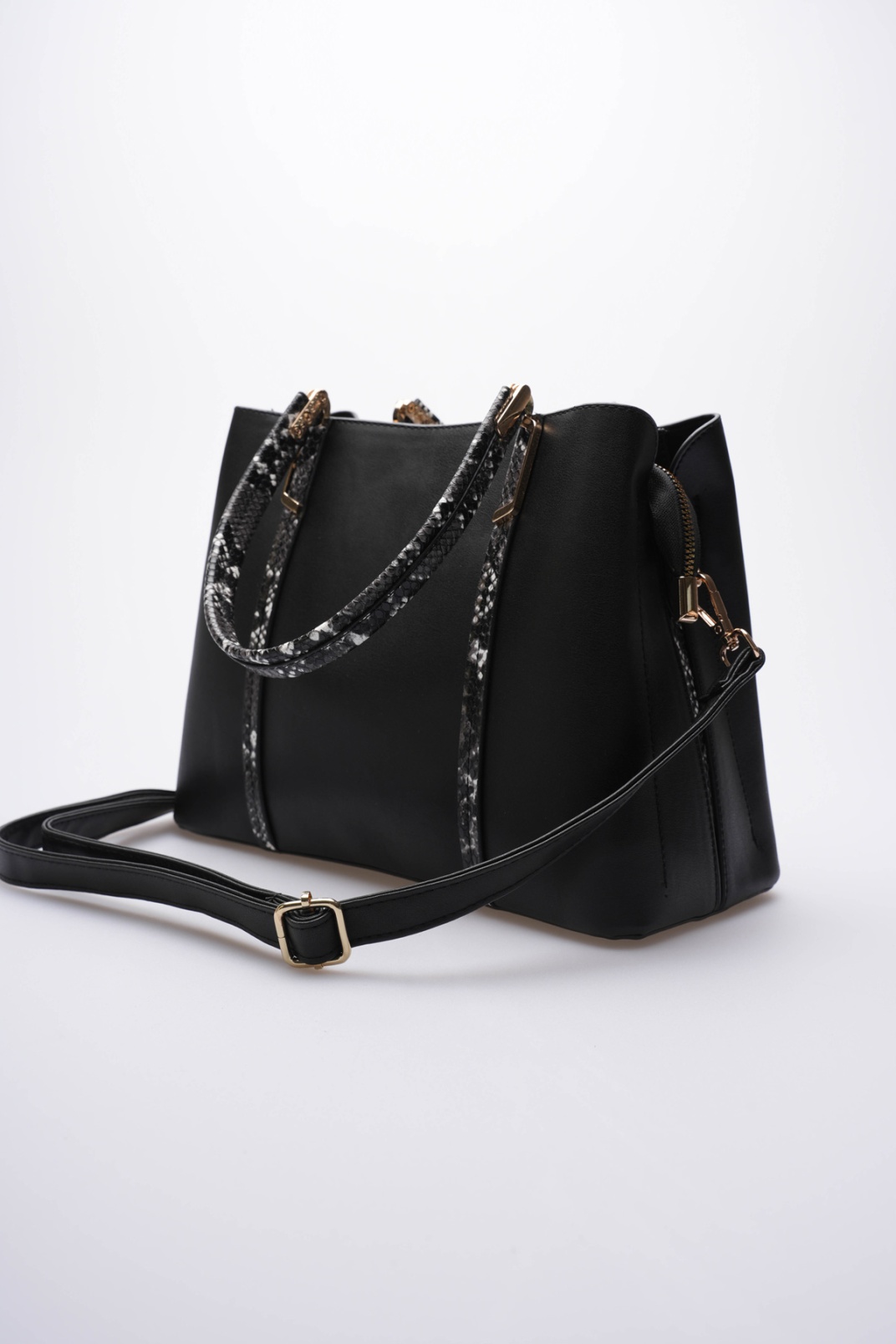 Jasmine Kadın Günlük Siyah Desenli Çanta