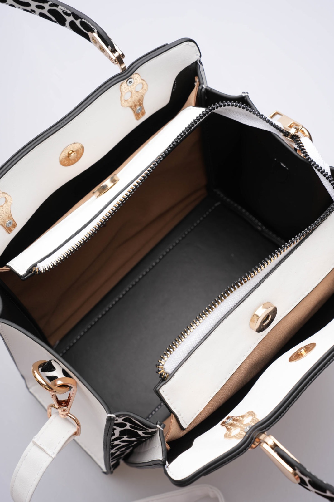 Alice Kadın Günlük Beyaz Desenli Çanta