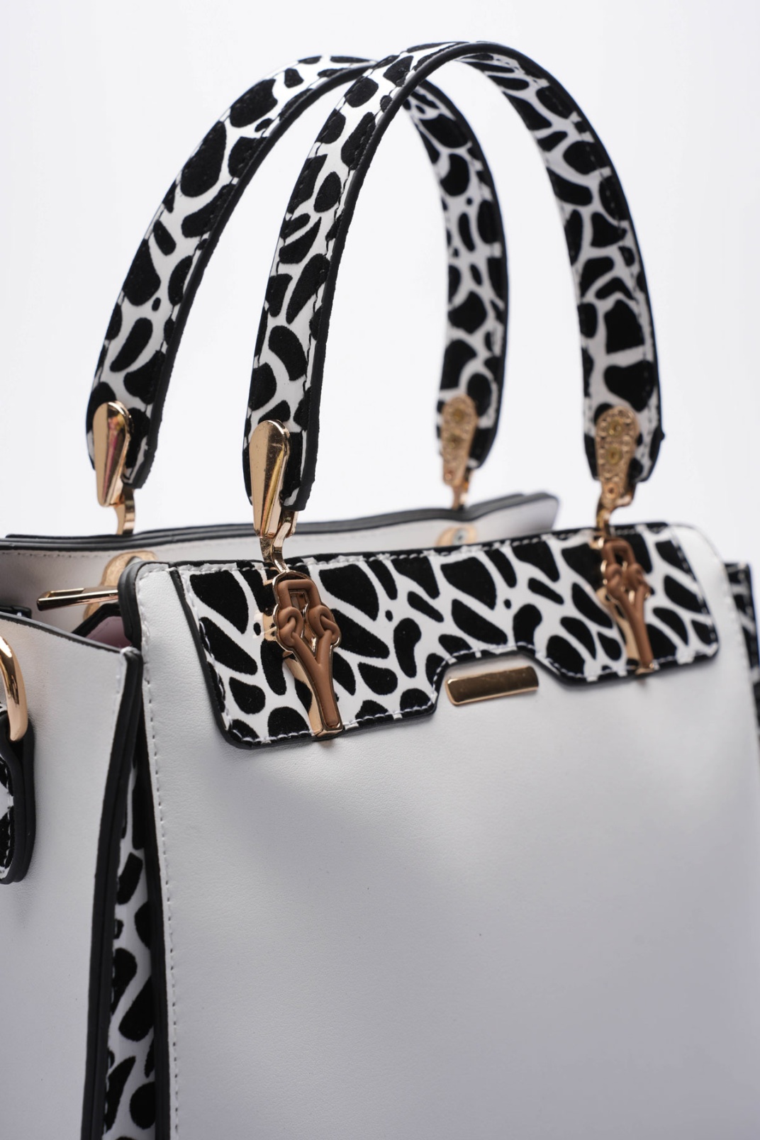 Alice Kadın Günlük Beyaz Desenli Çanta