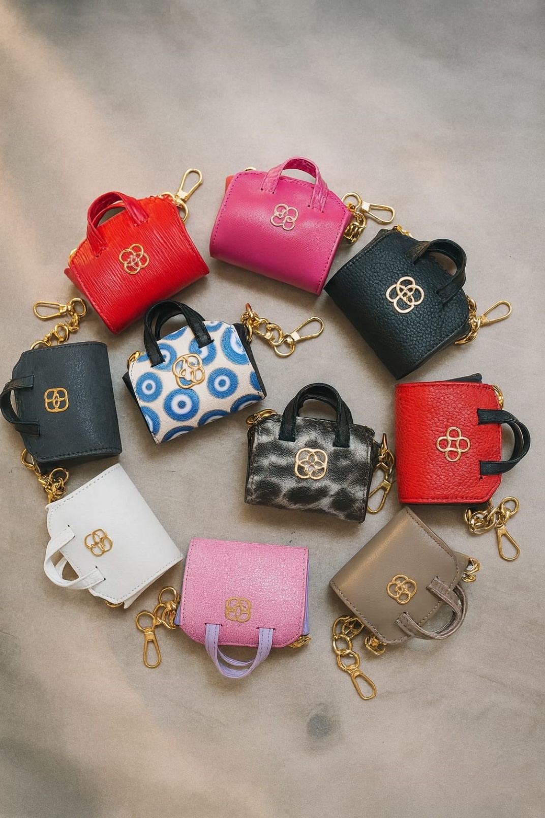 Charm Kadın Mini Çanta Simli Pembe