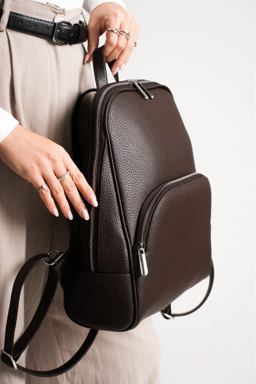 Nova Kadın Büyük Günlük Sırt Çantası Kahverengi