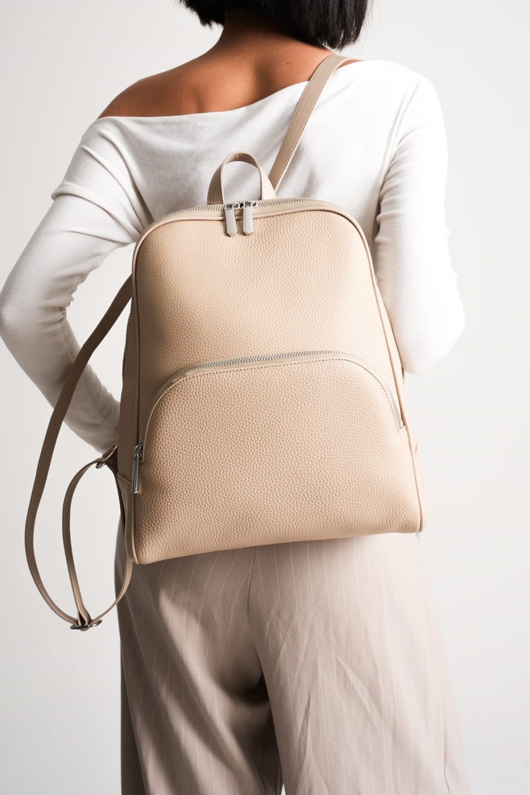 Nova Kadın Büyük Günlük Sırt Çantası Bej