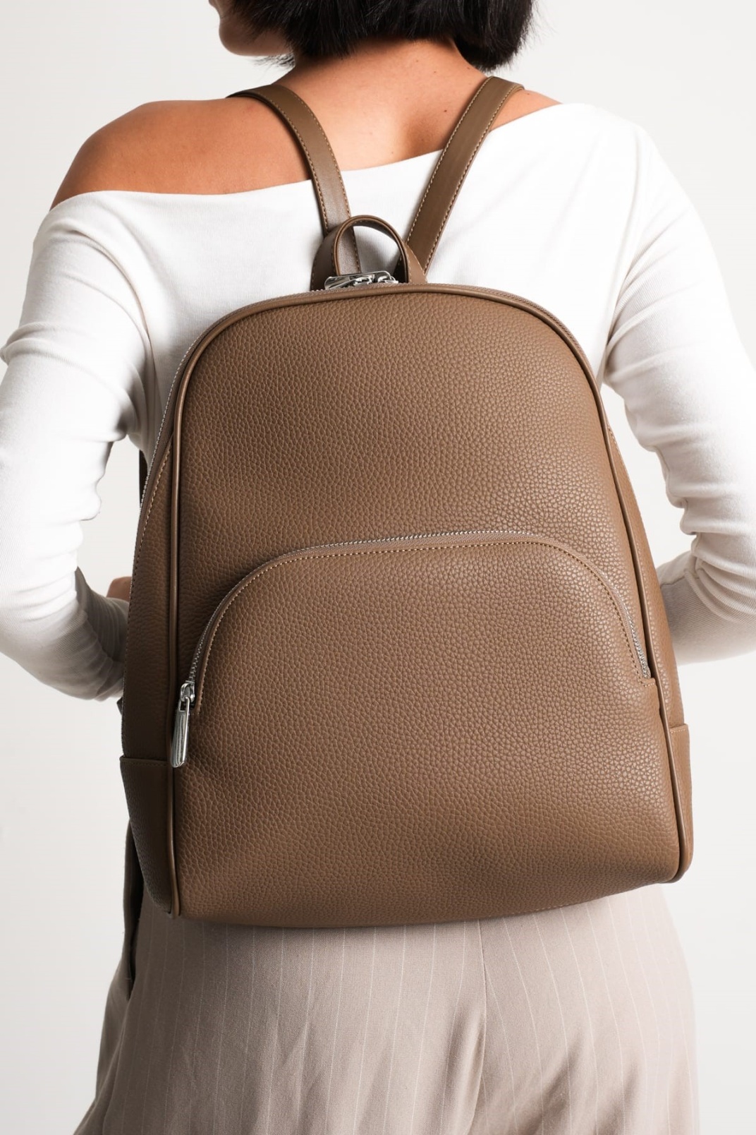 Nova Kadın Büyük Günlük Sırt Çantası Vizon