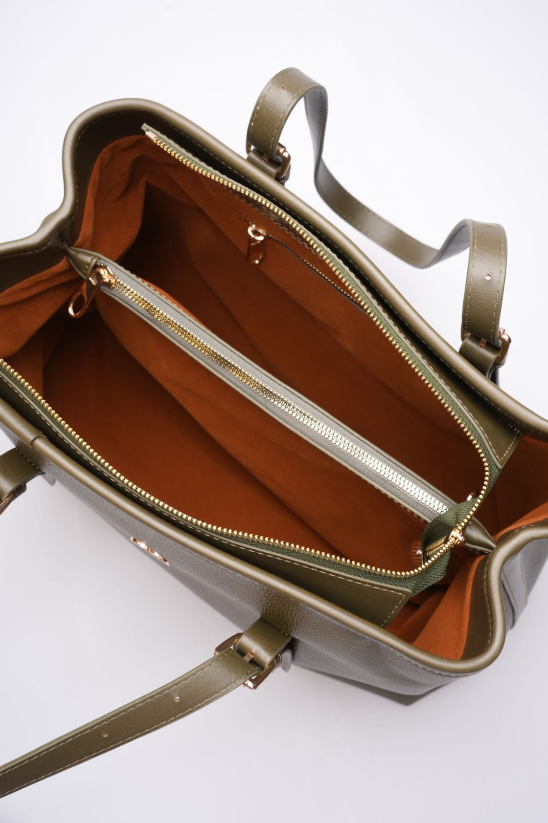 Alena Kadın Büyük Omuz ve Kol Çantası Haki-Günlük Kullanım