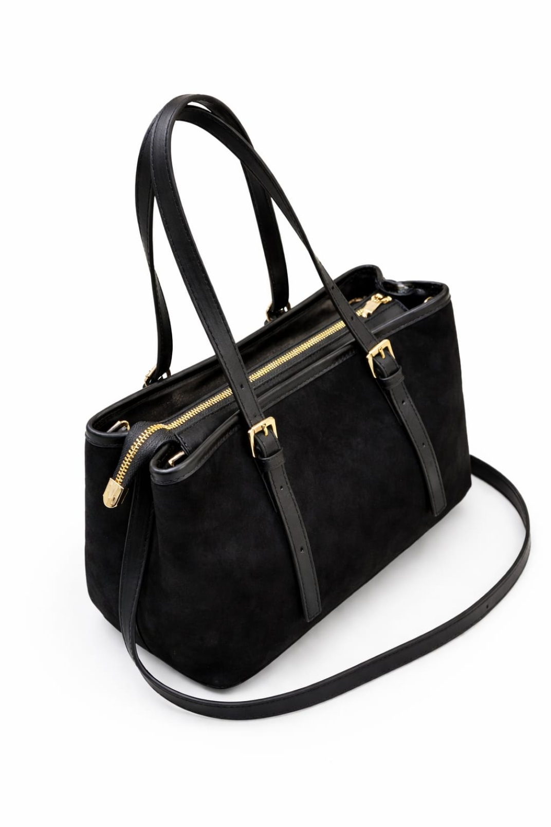 Milano Kadın Hakiki Deri Süet Günlük Omuz Çantası