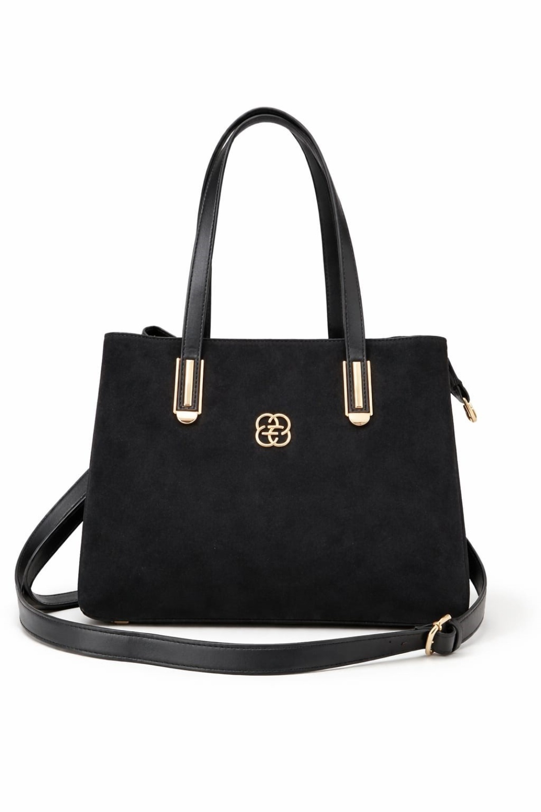 Celeste Kadın Günlük Siyah Süet Omuz ve Kol Çantası