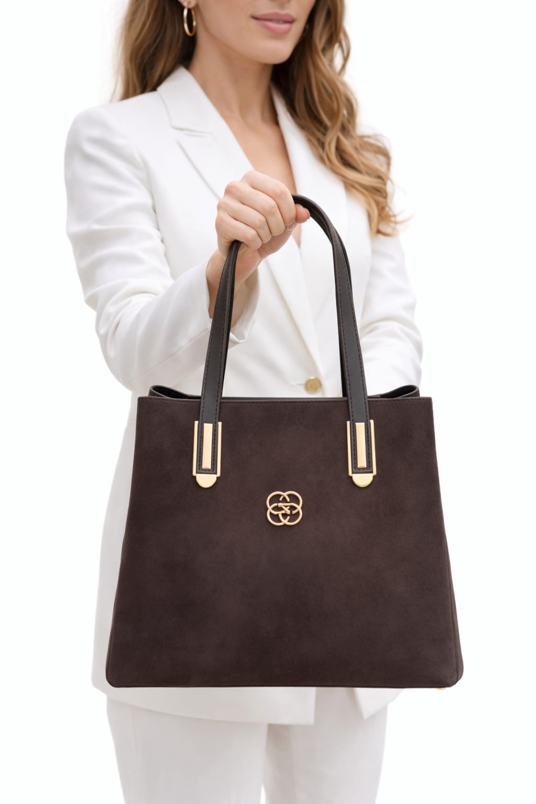 Celeste Kadın Günlük Kahve Süet Omuz ve Kol Çantası