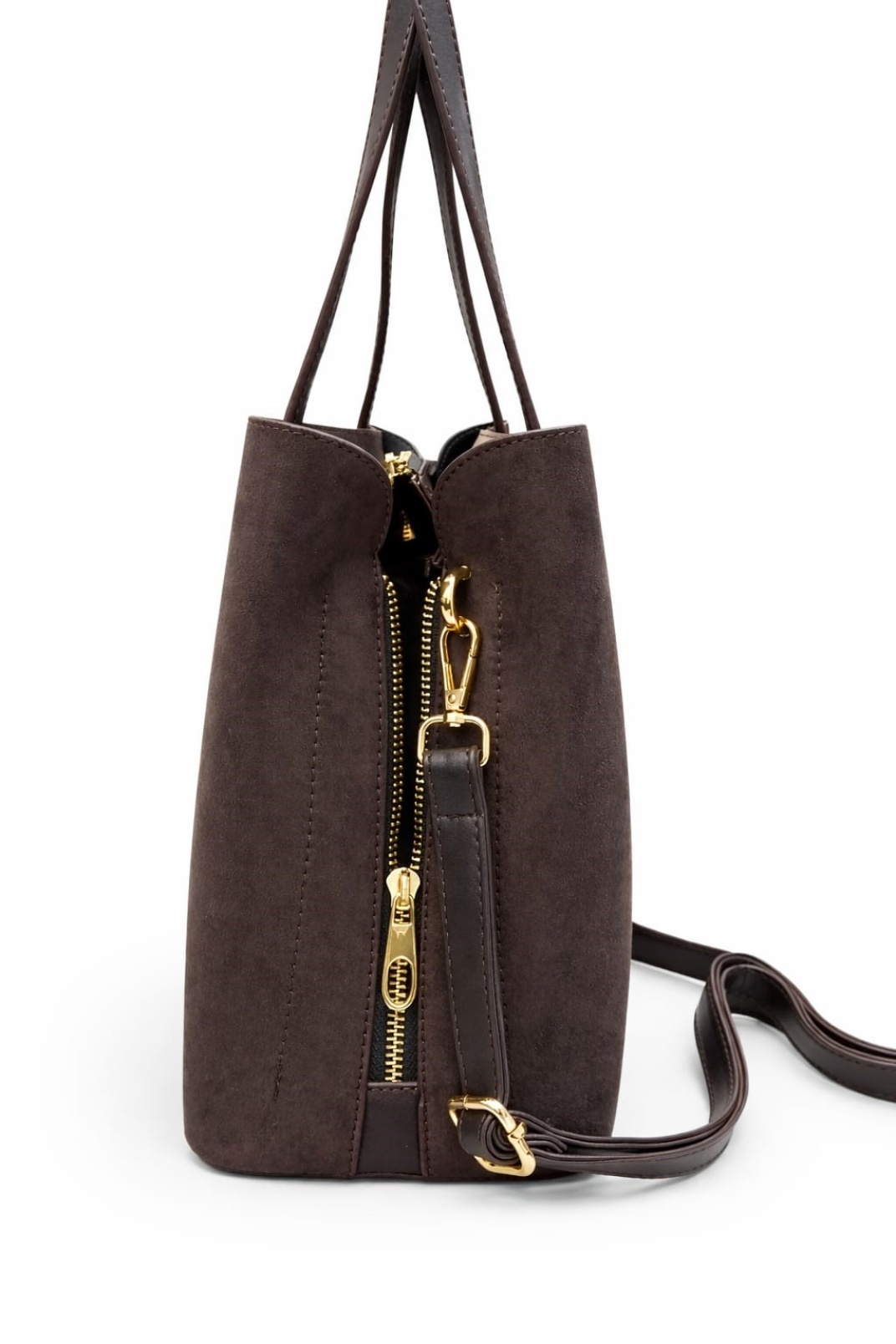 Celeste Kadın Günlük Kahve Süet Omuz ve Kol Çantası