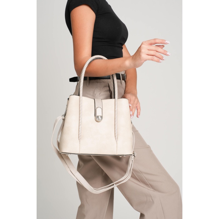 Leona Kadın Günlük Bej Çanta