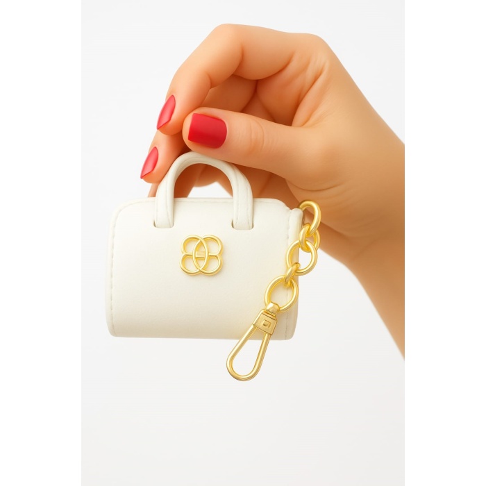 Charm Kadın Mini Çanta Beyaz