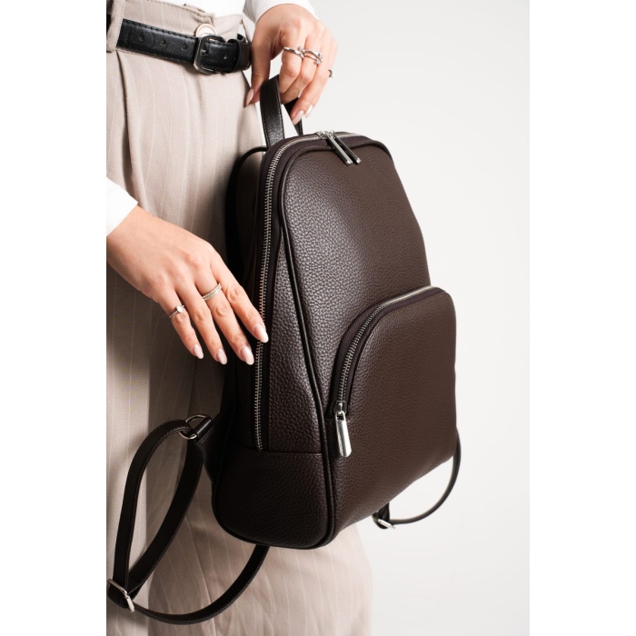 Nova Kadın Büyük Günlük Sırt Çantası Kahverengi